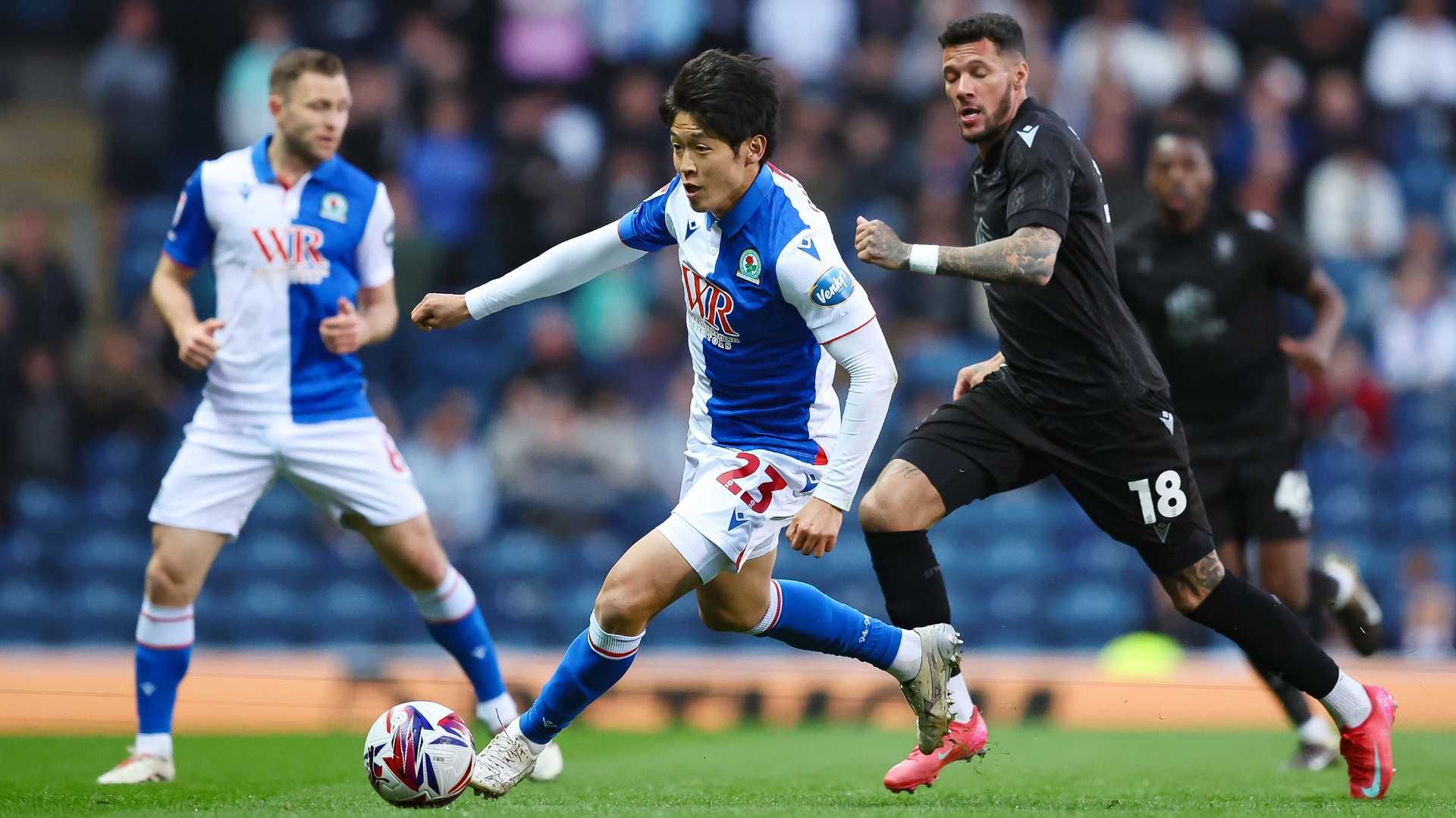 24/25ブラックバーンの大橋祐紀ユニホーム（M） ブラックバーン大橋